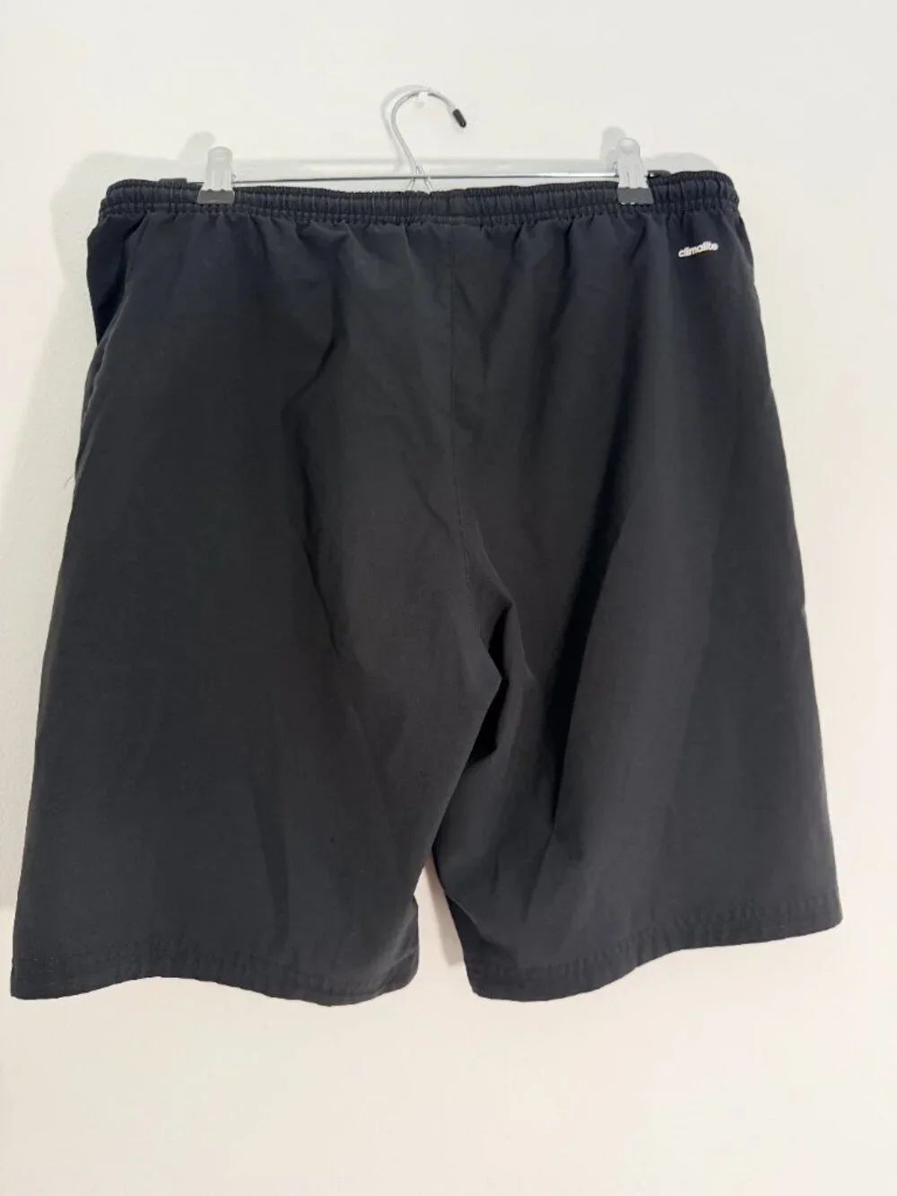Adidas Black Athletic Training Shorts Drawstring Elastic Waist Size Youth 15-16A